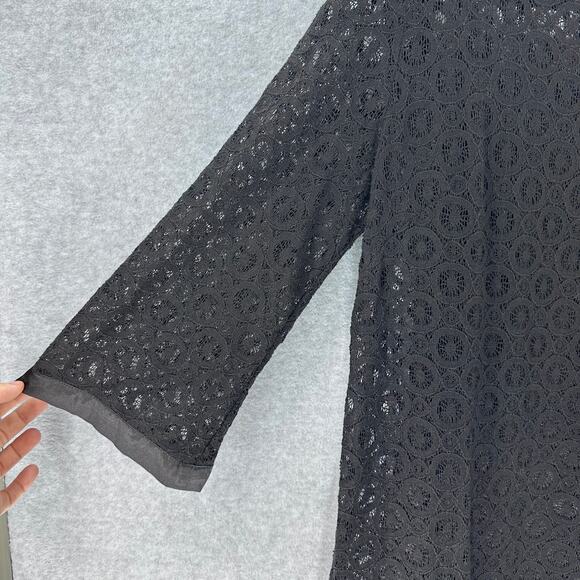 Laundry by Sheli Segal Women's sz 8 Lace Knit Dress with slip wedding guest - Picture 2 of 9